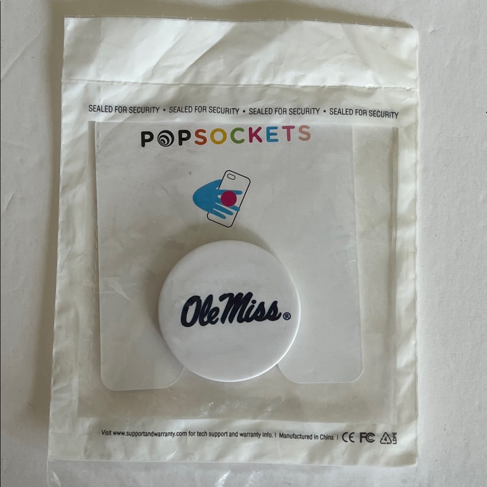 PopSockets Ole Miss Phone Grip Football University of Mississippi Phone NWT - Picture 2 of 10